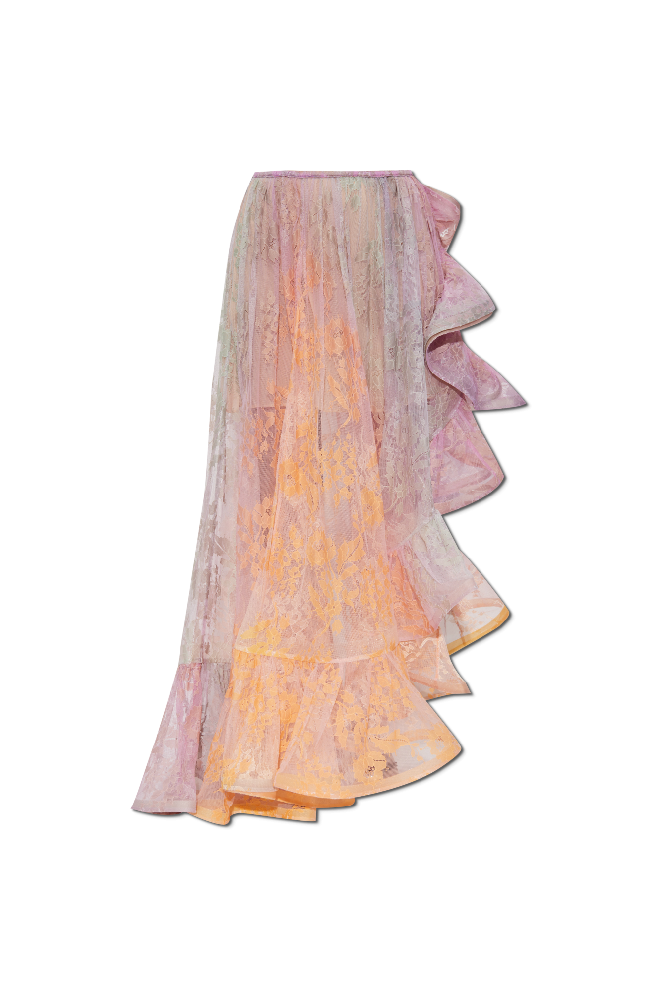 Multicolour Lace Skirt with Ruffle Zimmermann - Vitkac France Multicolour Lace Skirt with Ruffle Zimmermann - Vitkac France
